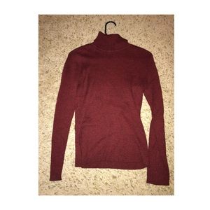 Vintage Deep Red Turtle Neck